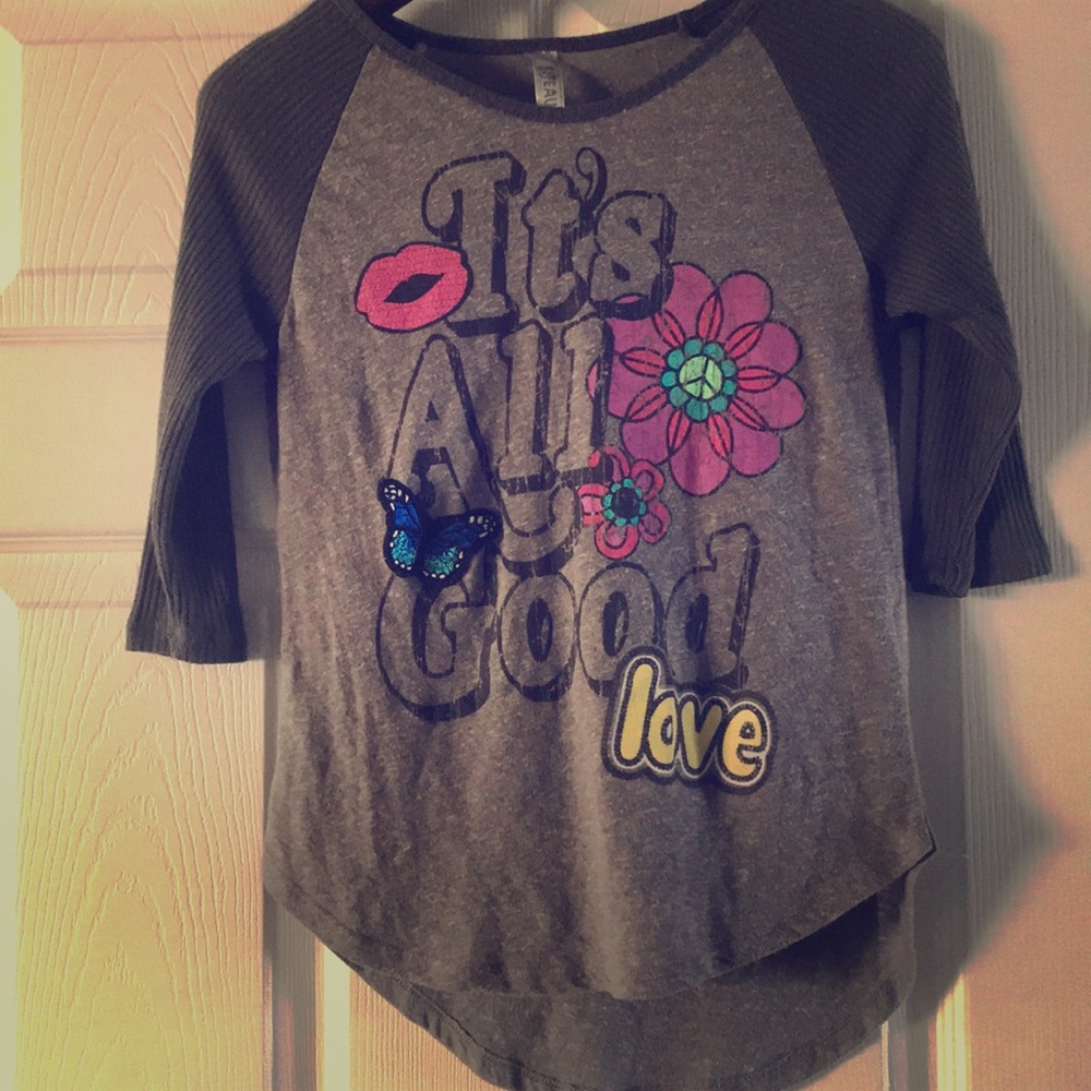 Beautees mid sleeve top